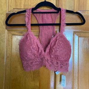 Aerie lace pink bralette new